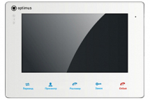 Видеодомофон Optimus VM-7S (белый) встроенный БП/SD-карта до 32 Гб