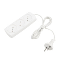 Сетевой удлинитель PROconnect STANDARD 3 розетки, 6А, 1300Вт, 1.5м, ШВВП 2х0.75, белый